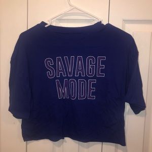 Savage mode crop top XS-S